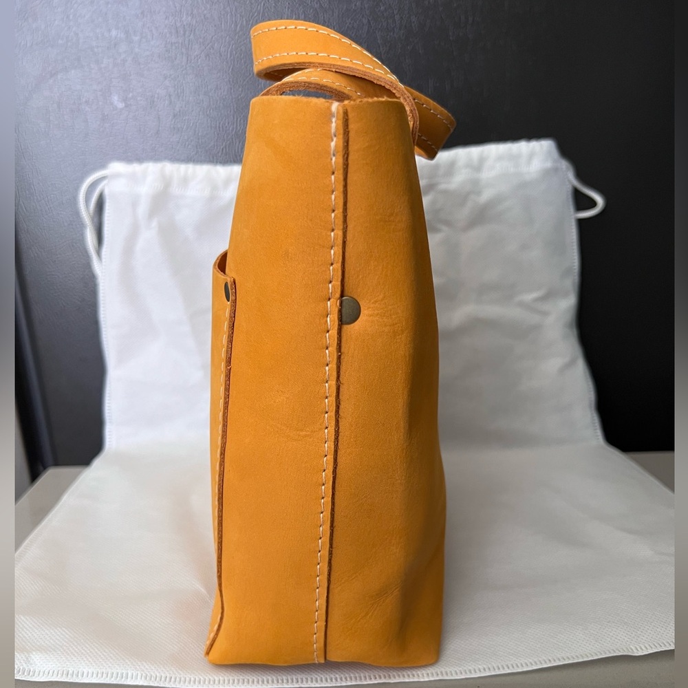 SOLD Portland Leather Goods Turmeric mini snap crossbody - Picture 3 of 6